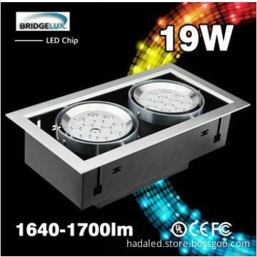 New design hot sale19w led grille spotlight,led downlight,led lamp